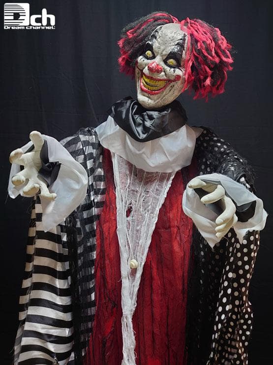 ハロウィン 飾り お店 お化け屋敷 ピエロ おもちゃ ホラー人形 赤い服のピエロ
