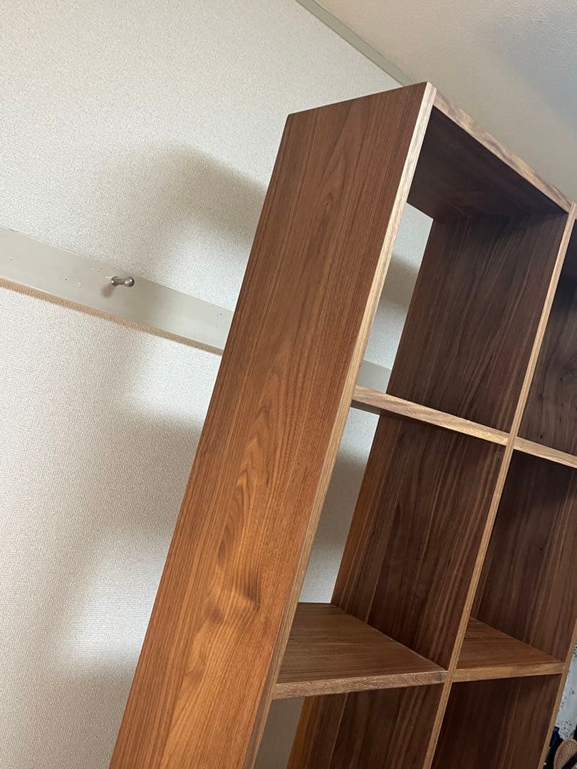 【くまみ】無印良品　スタッキングシェルフ　５段×２列　ウォールナット材