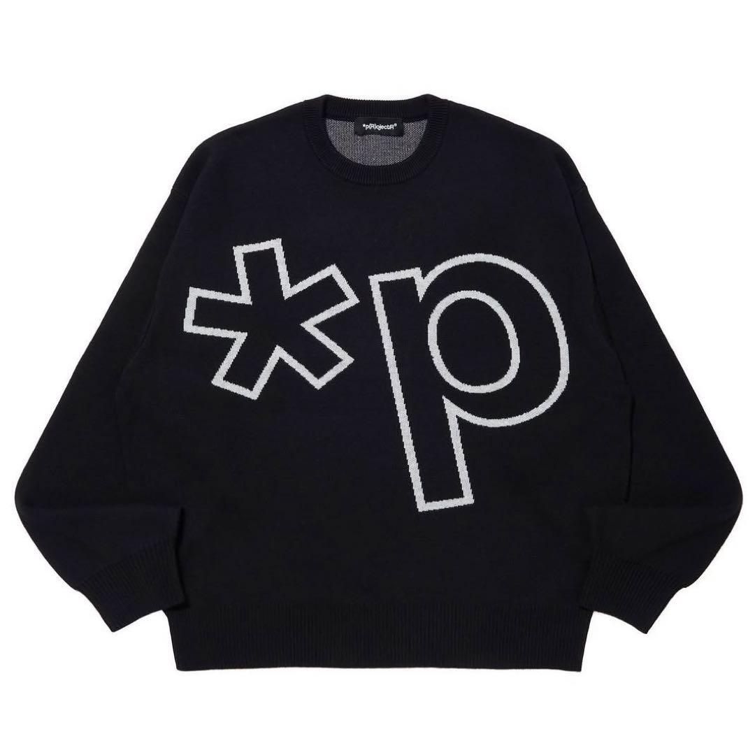 ミュージシャン CRAZYBOY p(R)ojectRLogo Knit Sweater