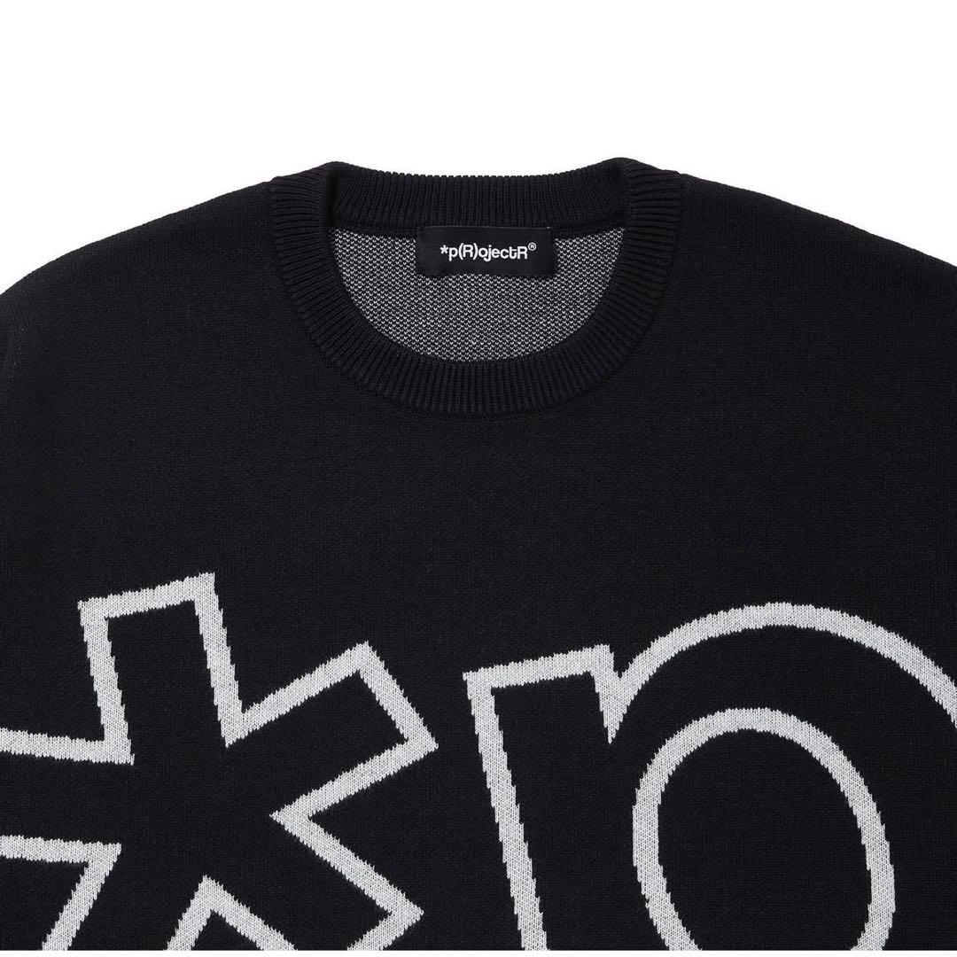 ミュージシャン CRAZYBOY p(R)ojectRLogo Knit Sweater