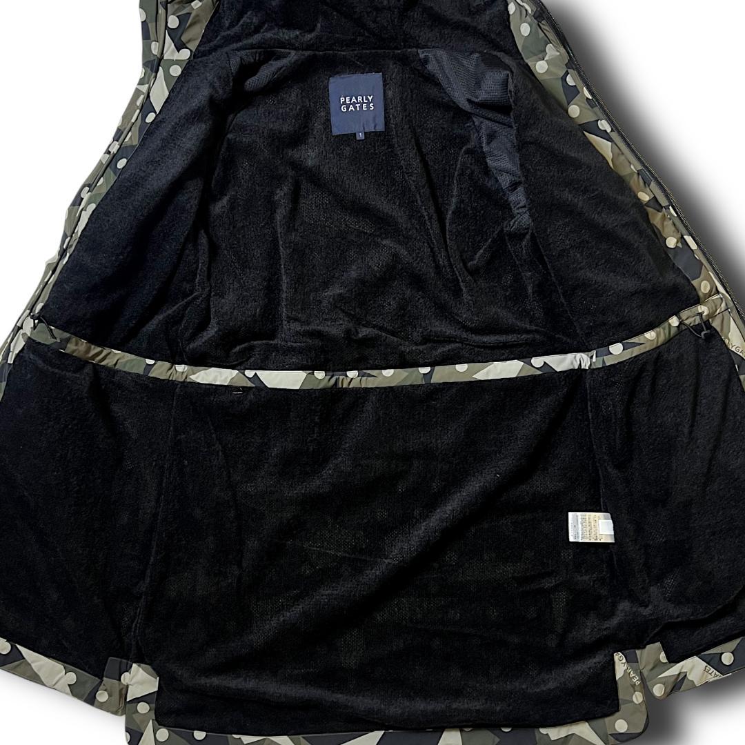 1 定価59,400円 パーリーゲイツ 中綿裏地一体型素材 ロングジャケット