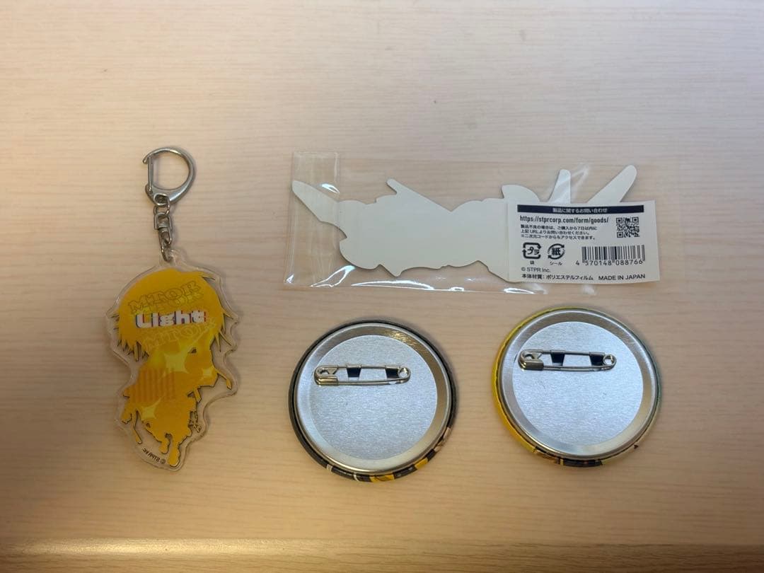 明雷らいと スターターセット アクリルスタンド アクリルキーホルダー 缶バッジ