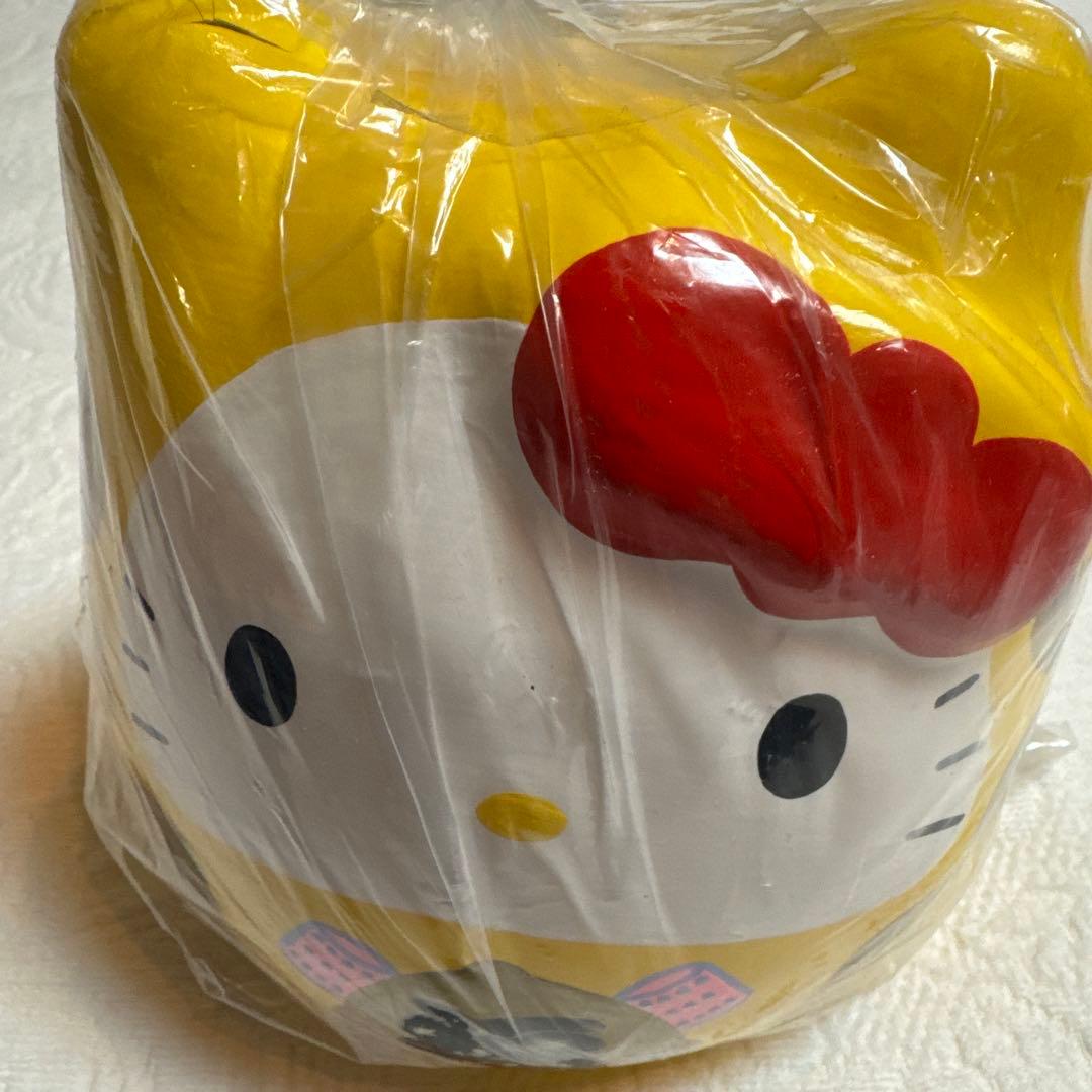 ハローキティ　黒羽工房　福貯金箱