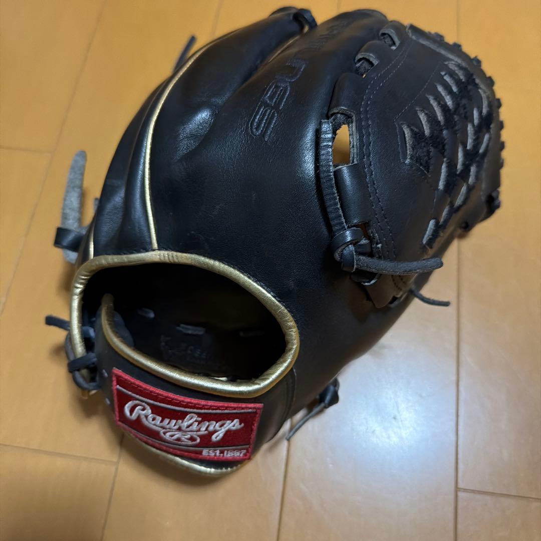 Rawlings 軟式投手用グローブ 黒