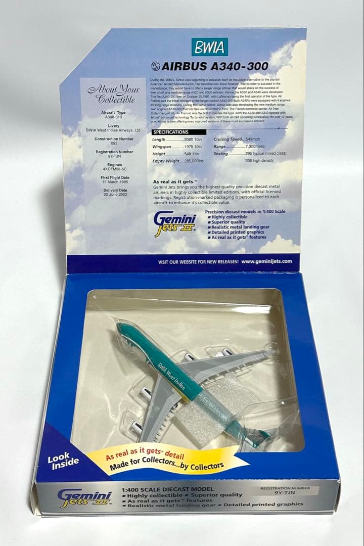 航空機・ヘリコプター Gemini 1/400 A340-300 BWIA