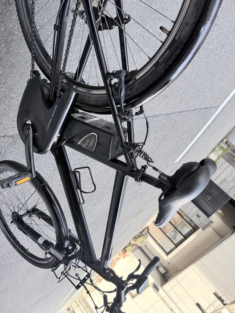 大阪府　Panasonic 電動アシスト自転車 スポーツタイプ ブラック