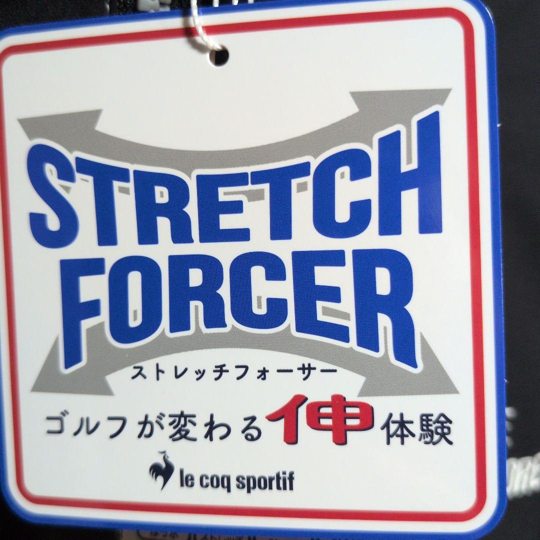 ルコックゴルフ:メンズ:Lサイズ:中綿2WAYブルゾン:　ゴルフウェア:白/青