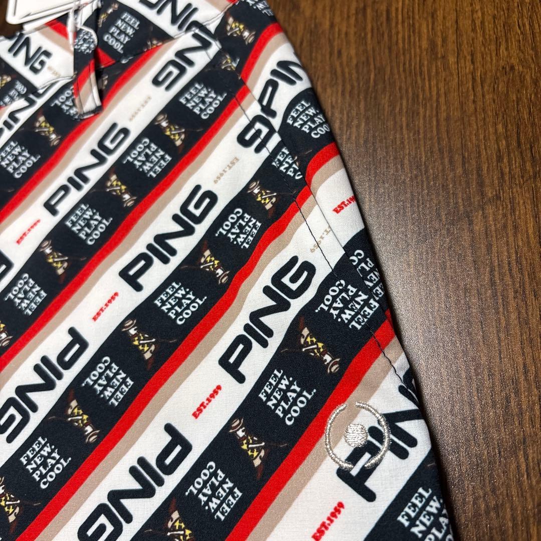 新品ピンゴルフウェア上下セットアップS ポロシャツ＋Mr.PINGロゴスカート