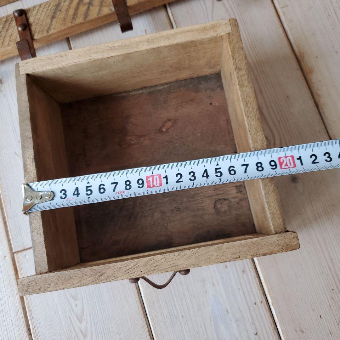 最終値下げ　3引き出し付き壁掛けwood棚