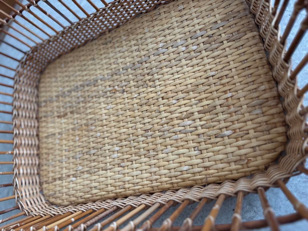 ラタン　竹　かご　北欧