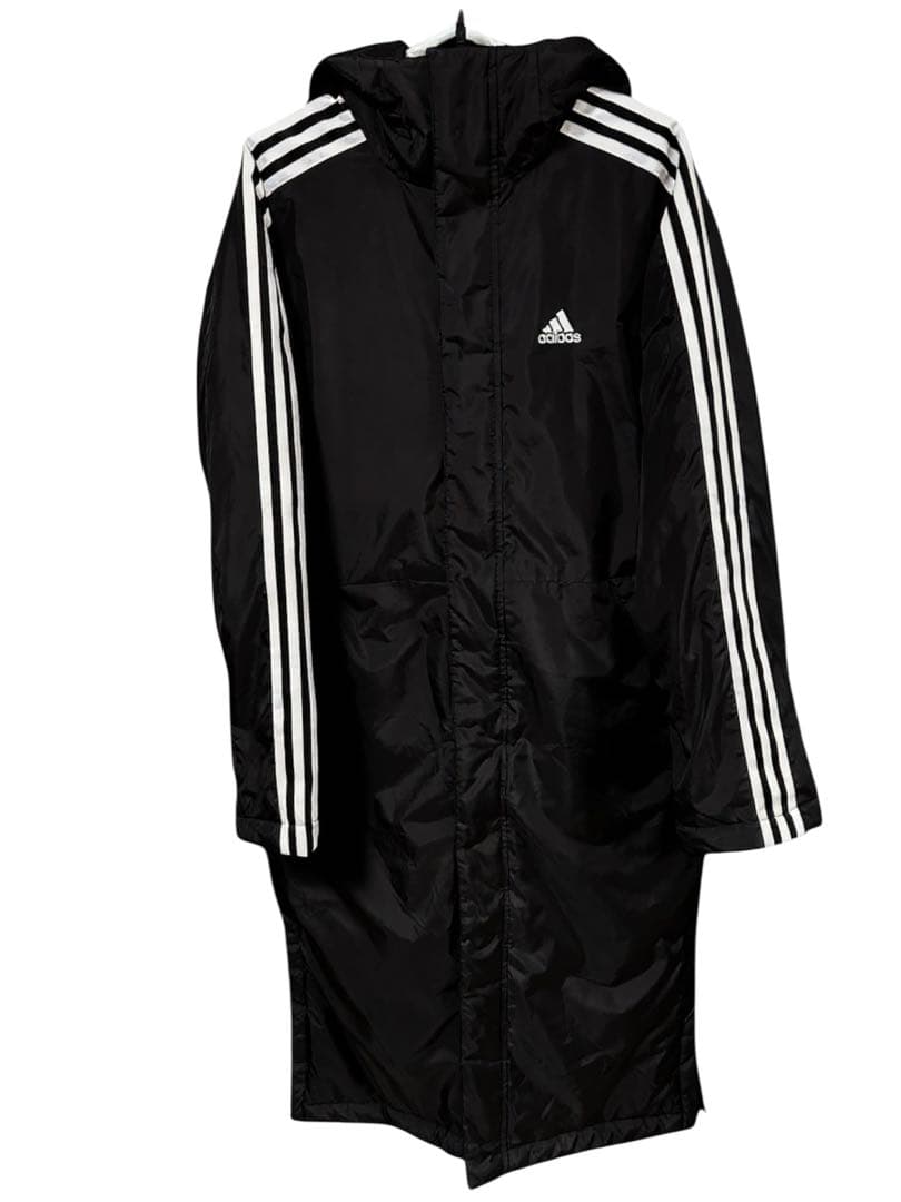 adidas アディダス　ベンチコート　Mサイズ アディダス　コート　ブラック