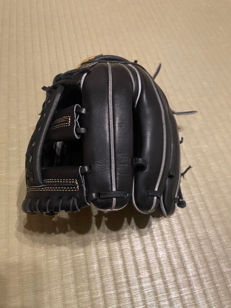 【美品】SSK 硬式グラブ 内野用 右投げ SMG-848 ブラック 袋付き