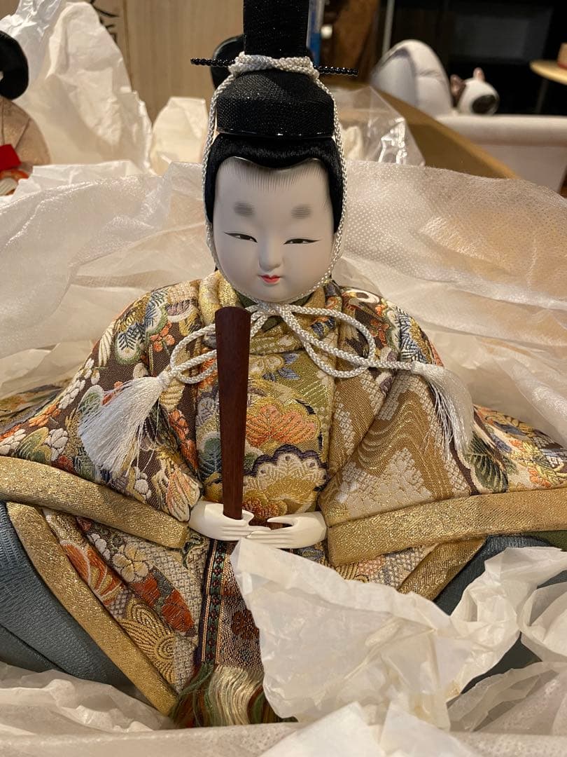 優徳五人飾り雛 段飾り雛 雛人形 未使用