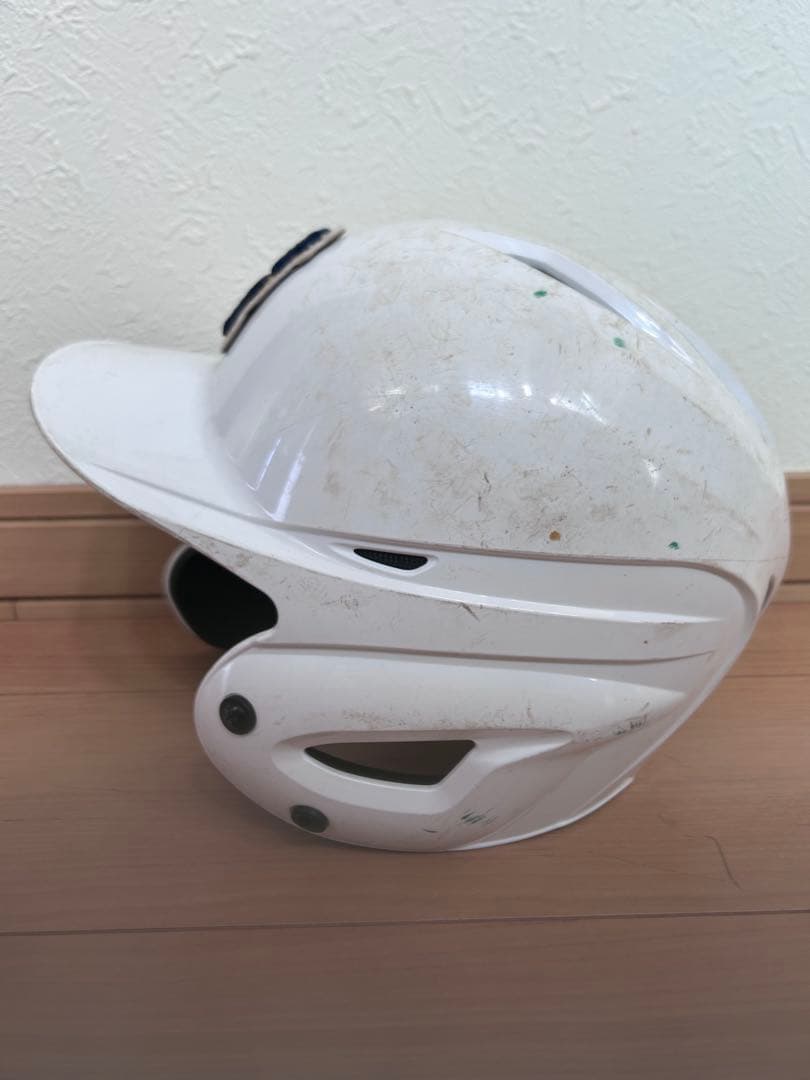硬式野球バッター用ヘルメット フェイスガード付き　左打者用