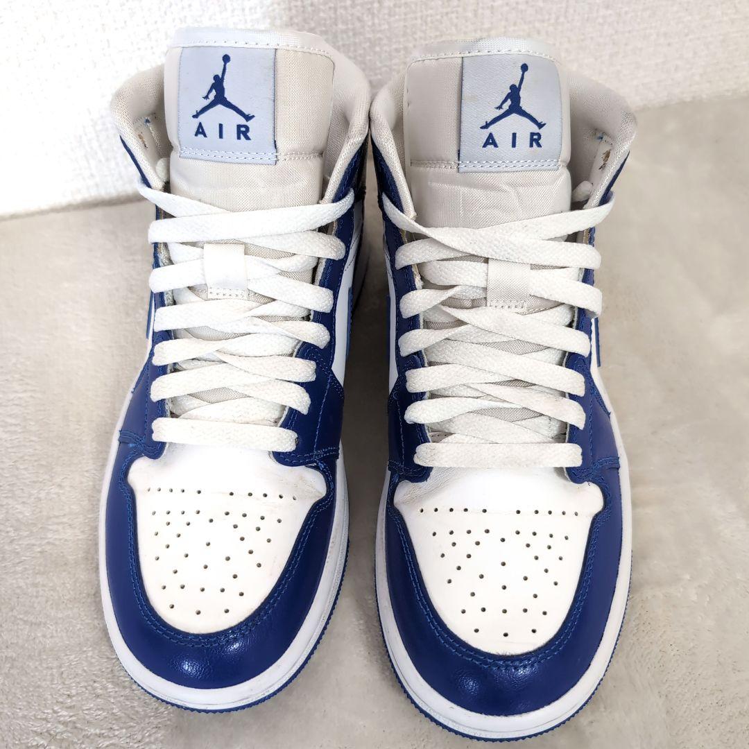 eb19 NIKE AIR JORDAN スニーカー 青×白 23.5cm