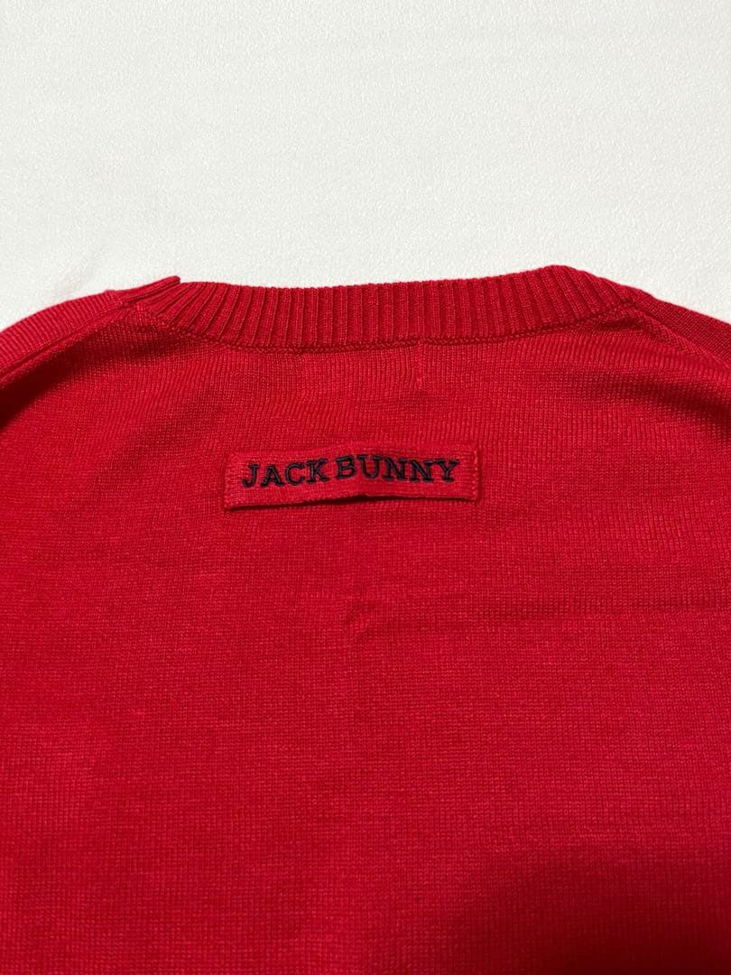 【美品】【JACK BUNNY!!】赤サイズ5＊メンズゴルフニットセーター