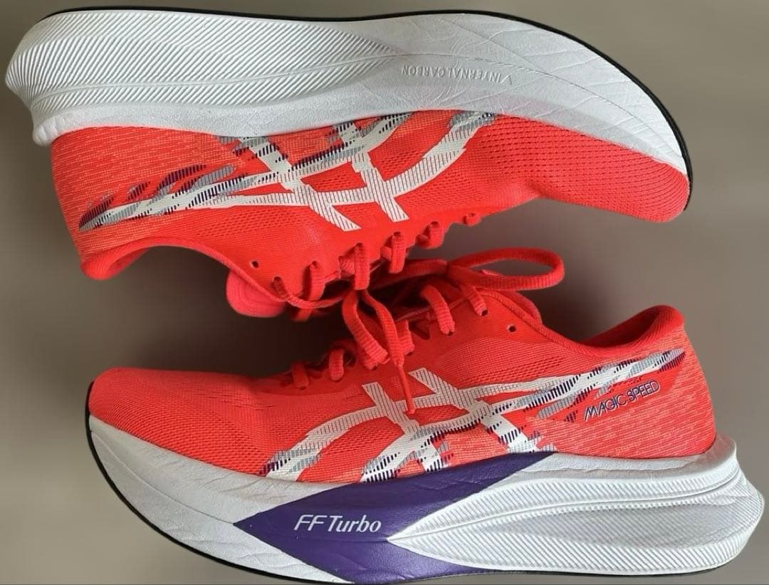 ASICS MAGIC SPEED4 27.5cm フラッシュレッド ランニング