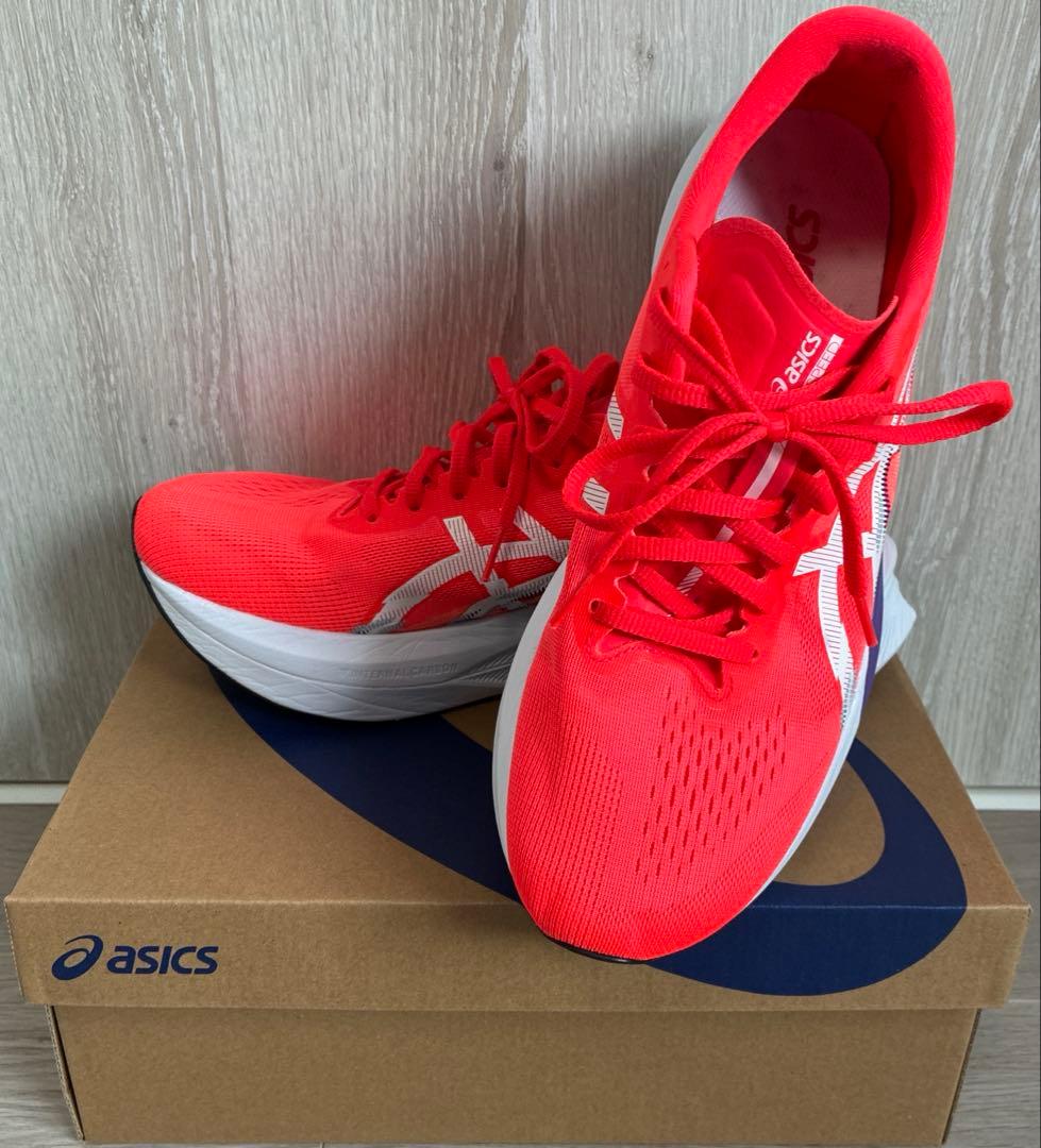 ASICS MAGIC SPEED4 27.5cm フラッシュレッド ランニング