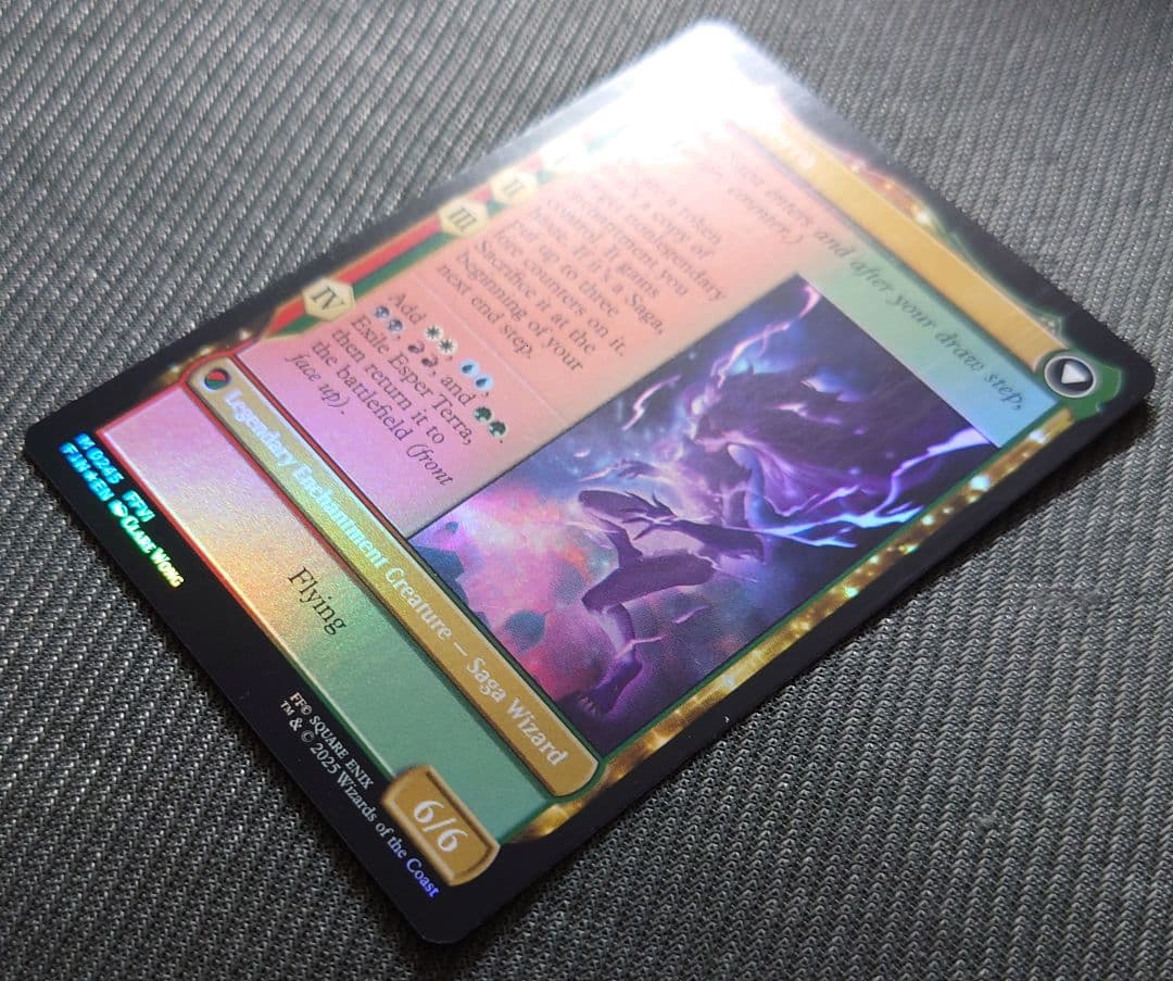 mtg 稀少エラー 反転ホロ 魔導戦士ティナ 金箔 プレリリース プロモ fin