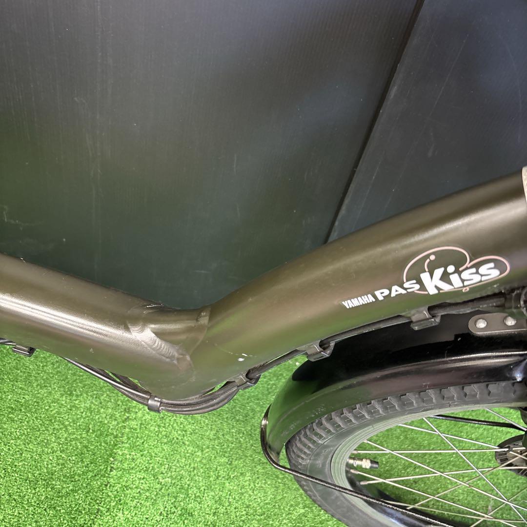 電動自転車 YAMAHA PAS kiss カーキ 3人乗り対応　15
