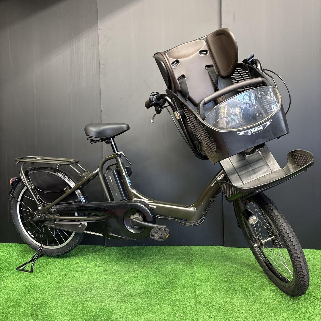 電動自転車 YAMAHA PAS kiss カーキ 3人乗り対応　15