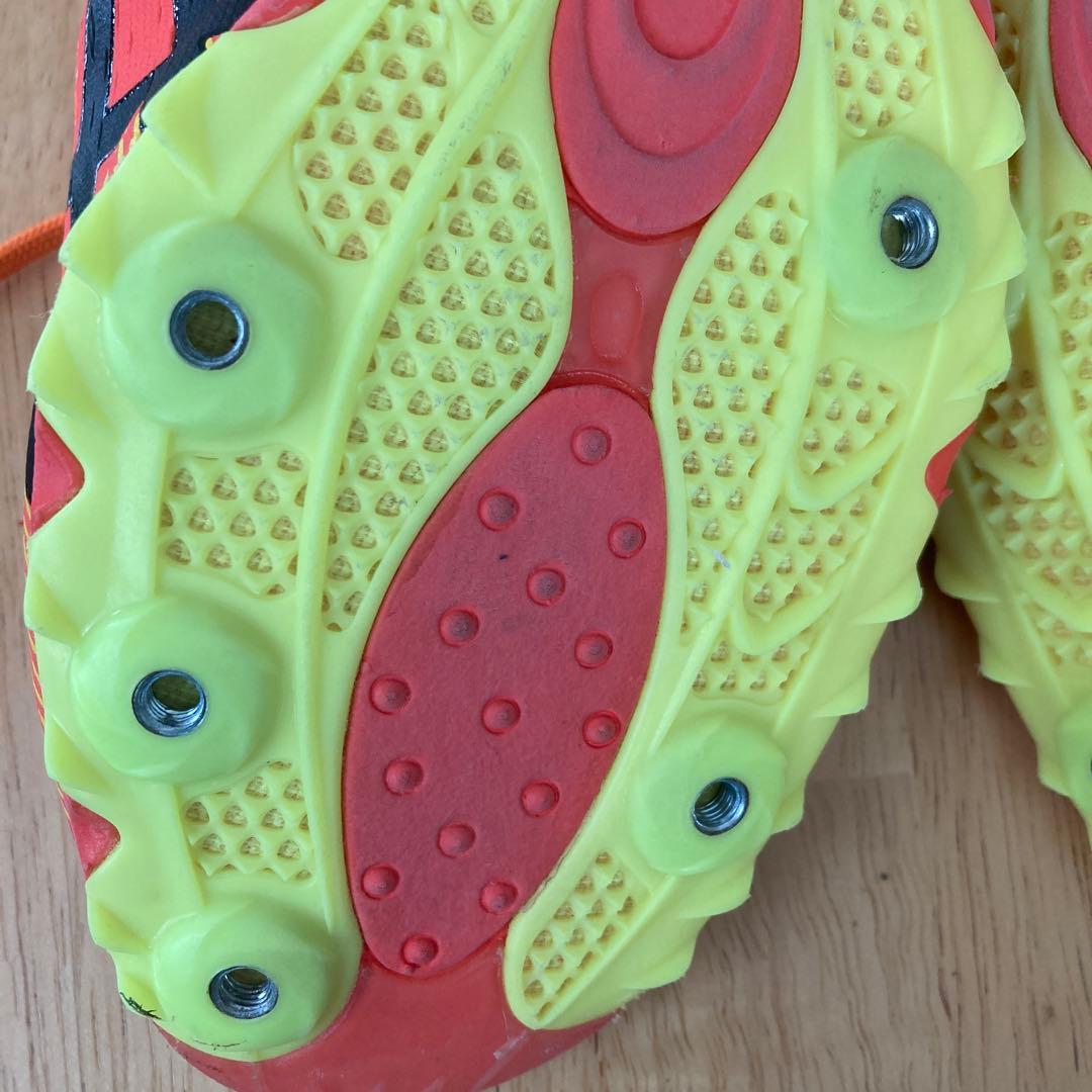 ASICS スパイクシューズ 27.0cm オレンジ　中長距離　数回使用