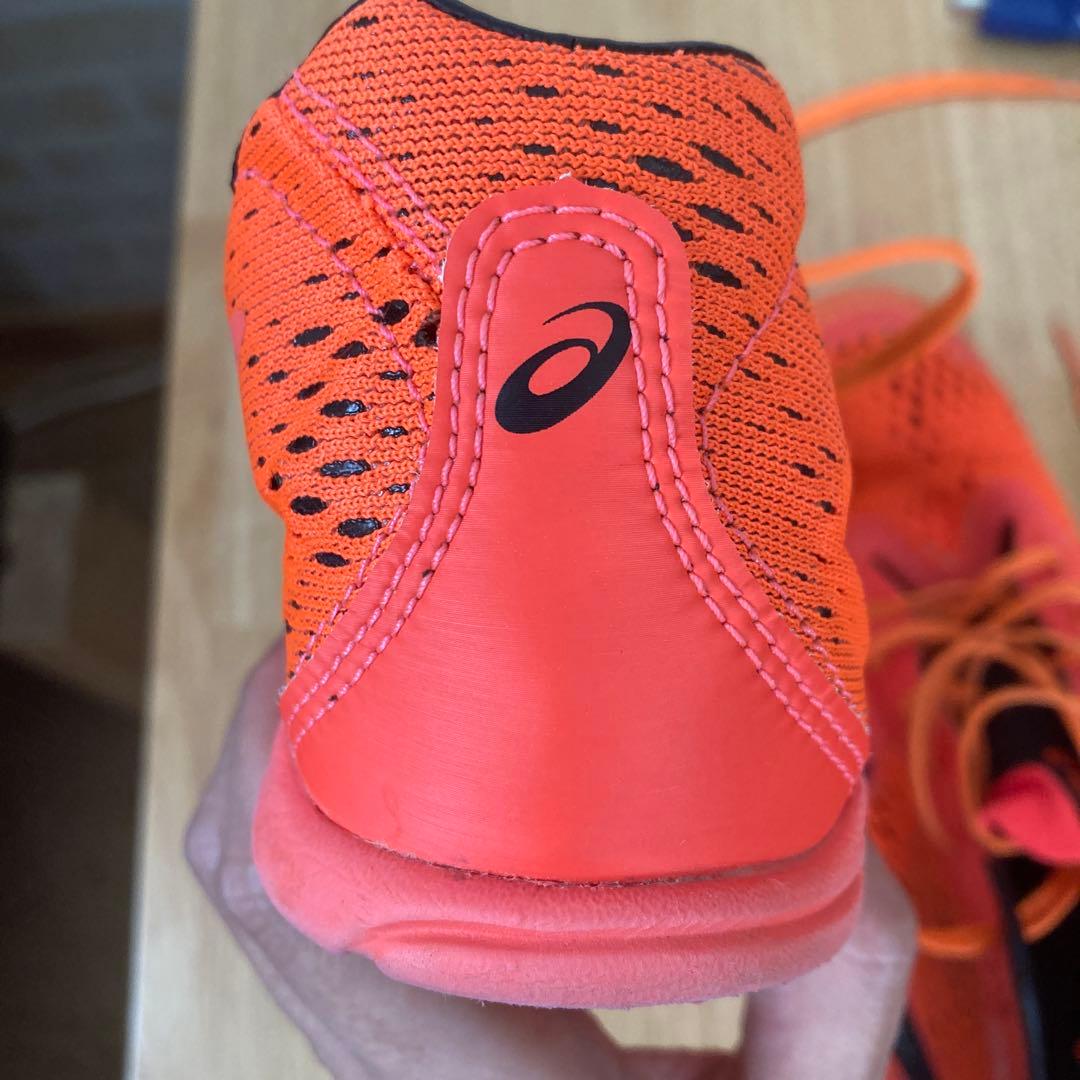 ASICS スパイクシューズ 27.0cm オレンジ　中長距離　数回使用