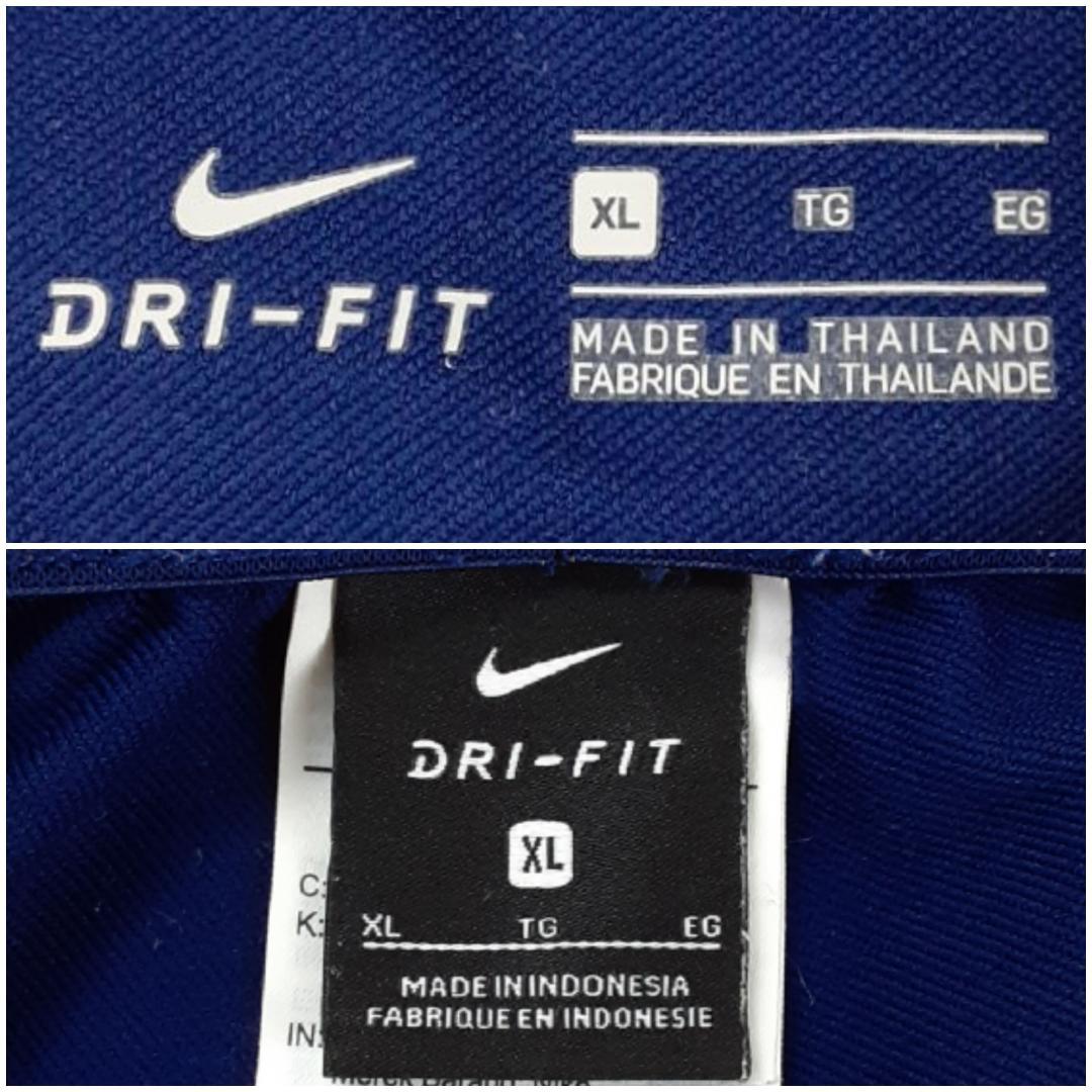 美品◎NIKE ナイキ トレーニングウェアセットアップ ハーフジップ ネイビー