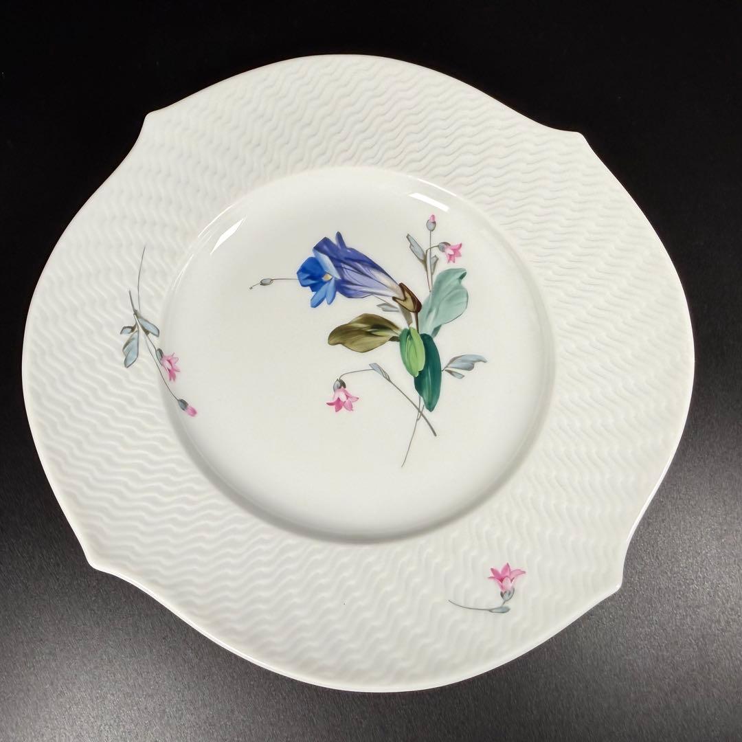 新品 マイセン アルペンフローラ 高山ポピー プレート(19cm)1枚、１級品