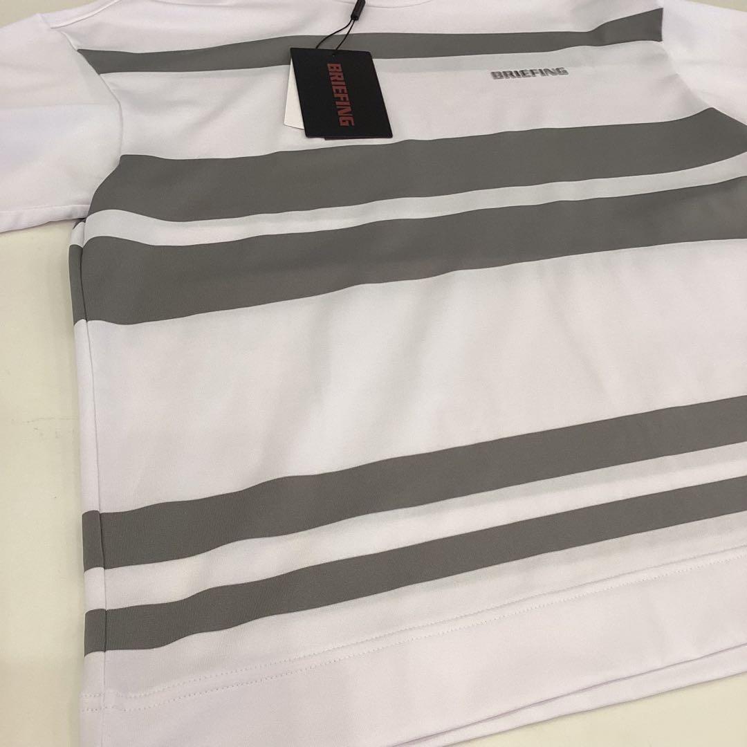 新品　BRIEFING WS PANEL STRIPE HIGHNECK RF