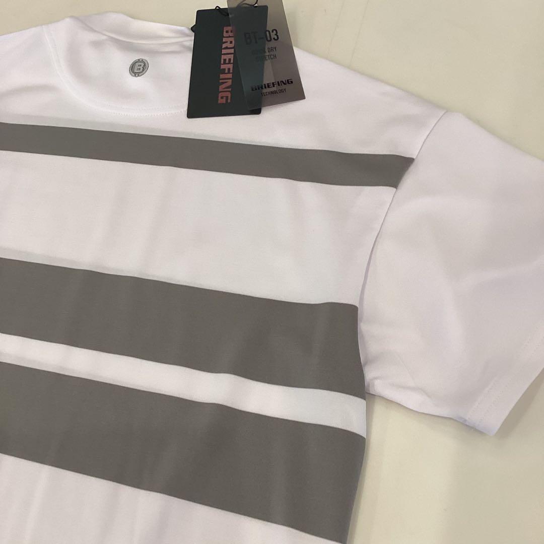 新品　BRIEFING WS PANEL STRIPE HIGHNECK RF