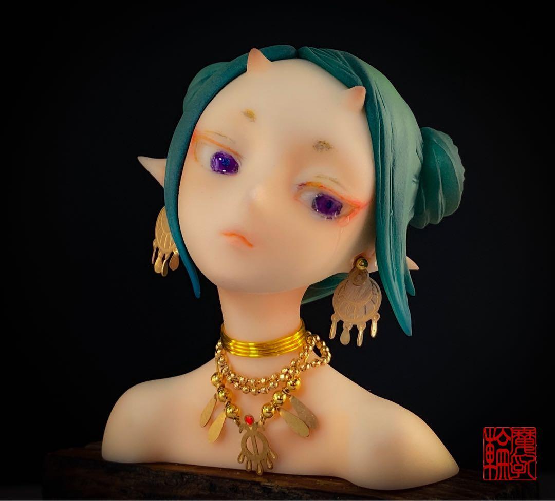完成品　植物少女園　鬼子母神　ハリティー　フィギュア　ガレージキット　ワンフェス