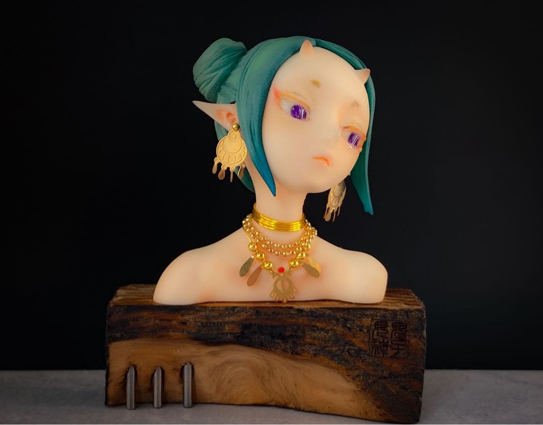 完成品　植物少女園　鬼子母神　ハリティー　フィギュア　ガレージキット　ワンフェス