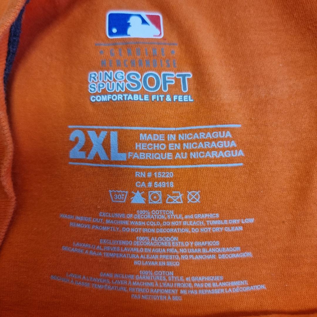 古着USA アメカジ オレンジ オーバーサイズ2XL  MLB