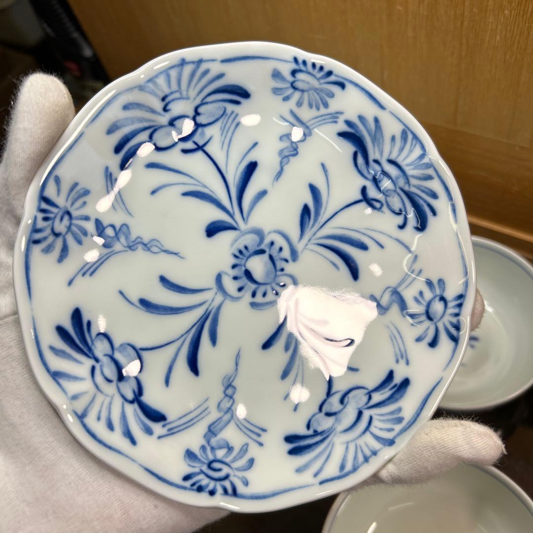 ニッコー　コシノヒロコ　藍がさね　皿５枚と小鉢５客　未使用品
