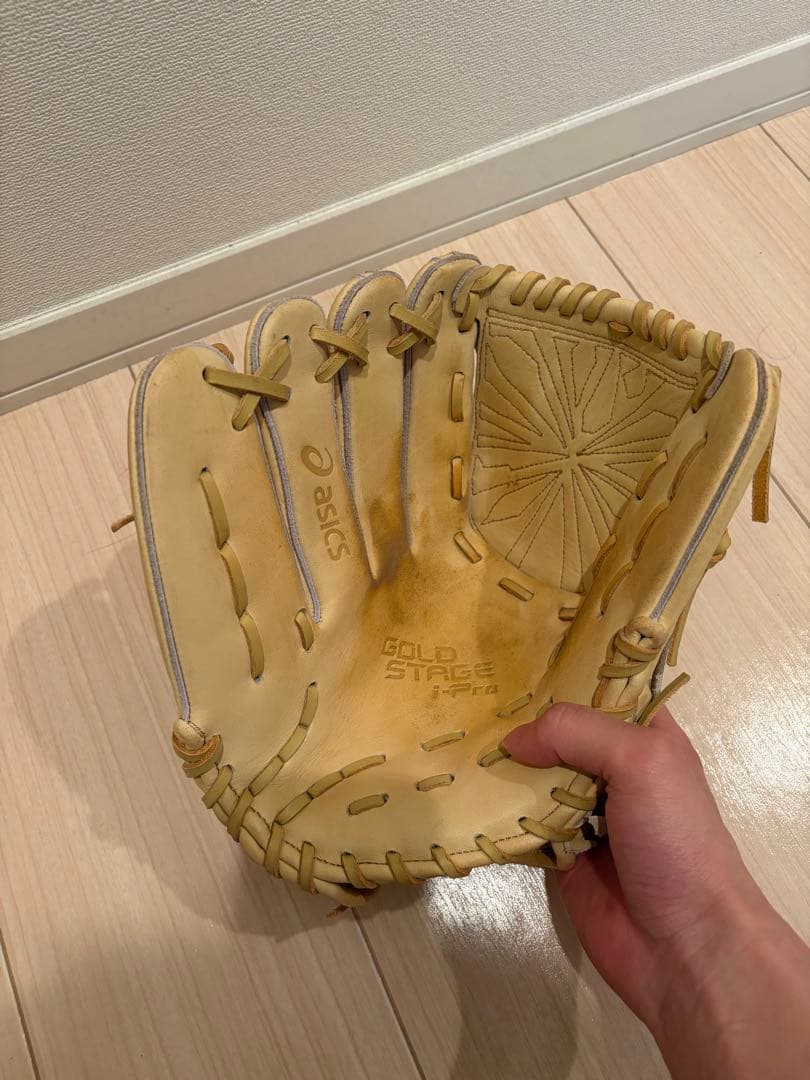 ゴールドステージ 軟式グローブ ベージュ左用袋付き