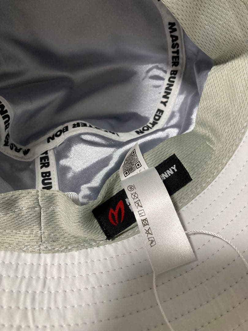 新品 パーリーゲイツ マスターバニー パンチングロゴハット UNISEX 白