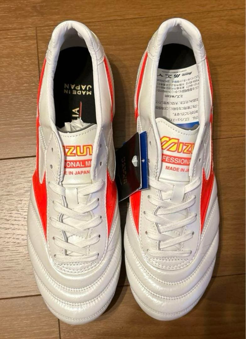 【新品未使用】MIZUNO MORELIA Ⅱ JAPAN モレリアジャパン白赤