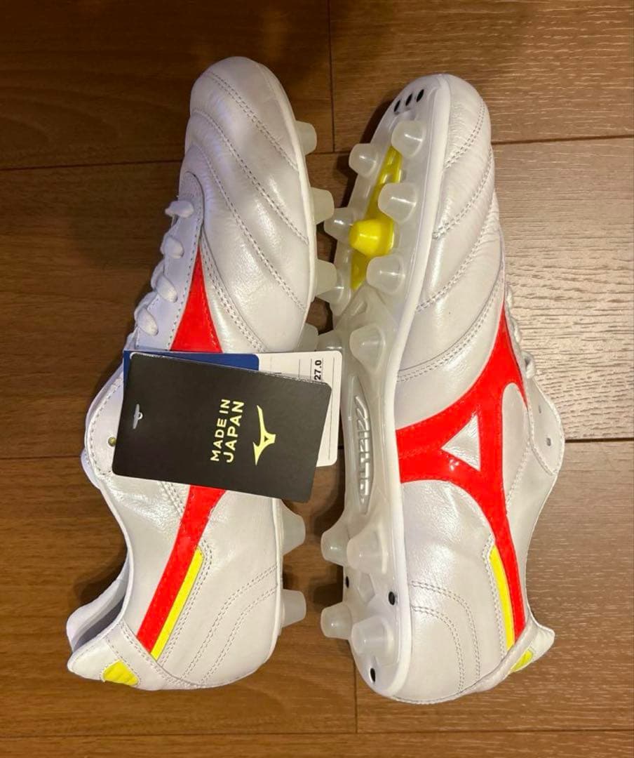 【新品未使用】MIZUNO MORELIA Ⅱ JAPAN モレリアジャパン白赤
