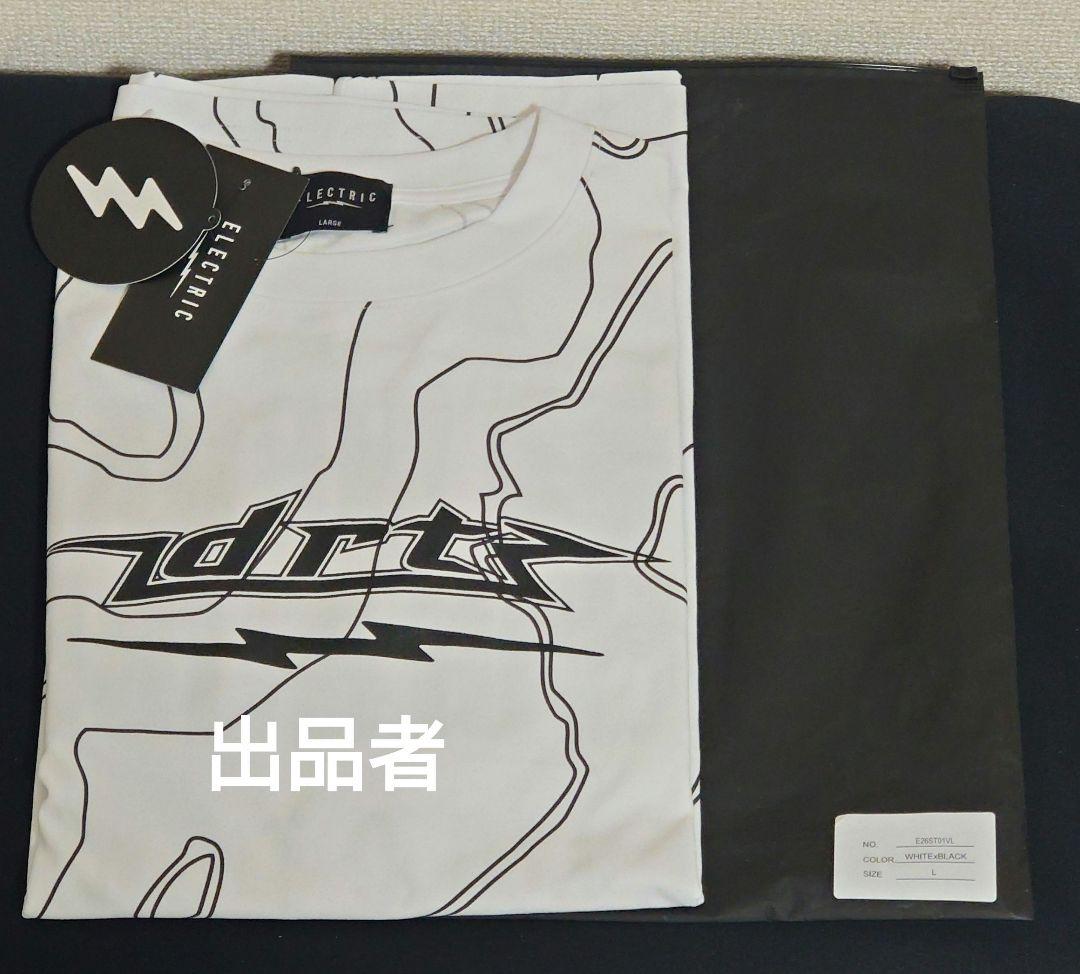 ELECTRIC × DRT DRY L/S TEE　Lサイズ　ホワイト