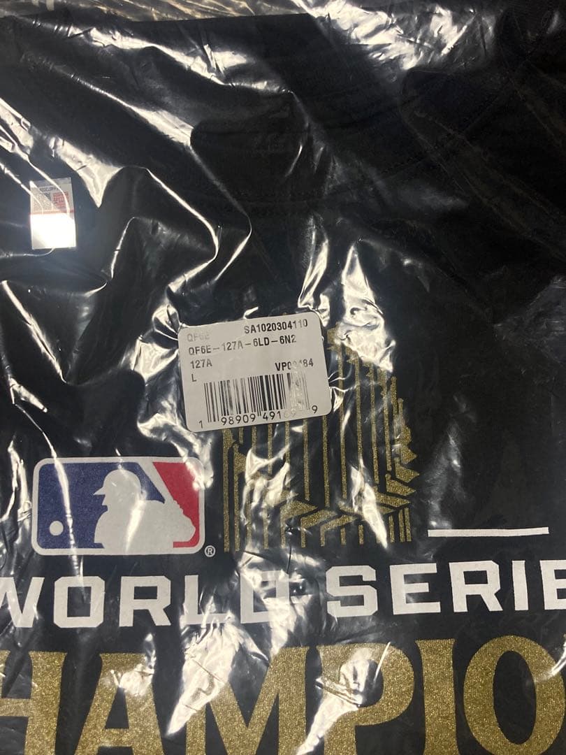 新品L【100%正規品】Fanatics大谷翔平WS2024ドジャース金シャツ