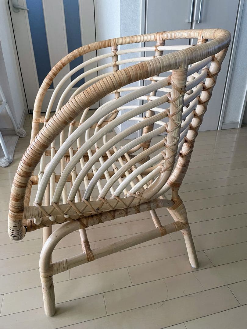 愛知発廃盤入手困難品IKEAラタンチェア　ブクスボーBUSKBOパーソナルチェア