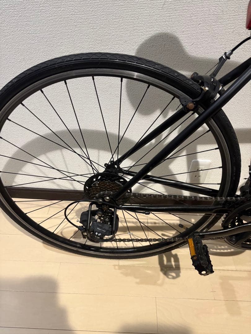 ブラック アルミロードバイク ロードバイククロスバイク早い者勝ち！