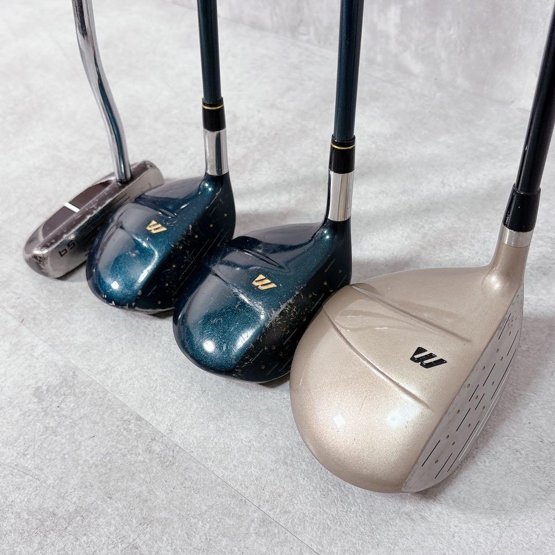 T261 ミズノ 他 ゴルフクラブ メンズ フルセット 14点 スタンド 初心者