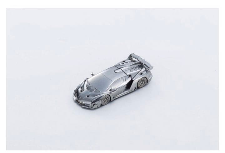 京商、世界最小1/150スケールの「ランボルギーニ ヴェネーノ」ミニカー