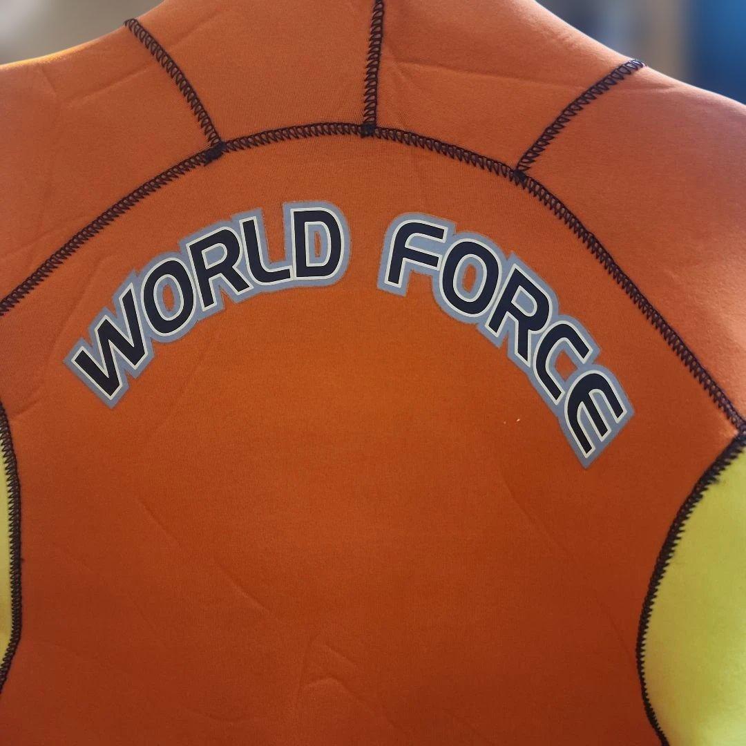 WORLD FORCE 長袖ウェットスーツ オレンジ/イエロー