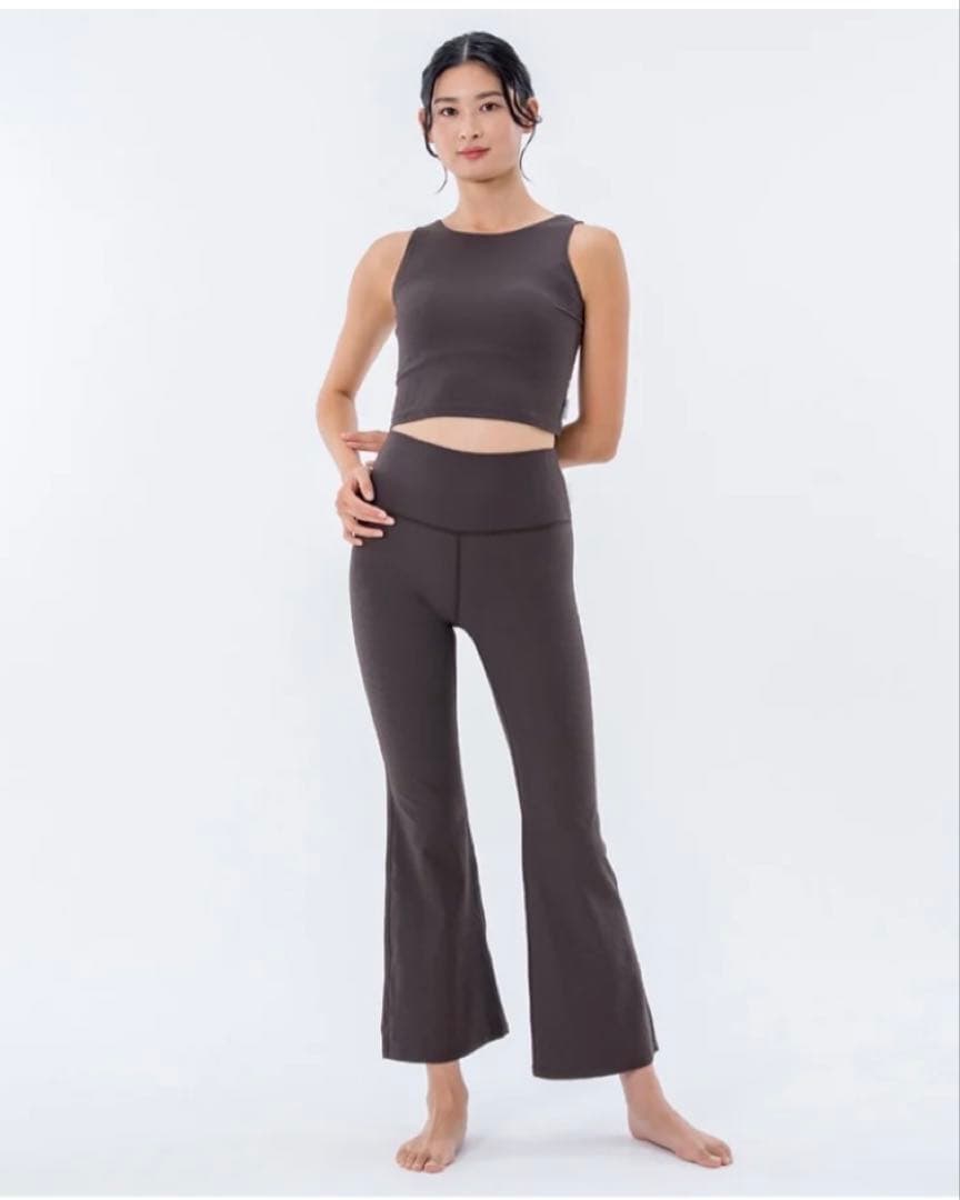 【SUKALA】新品　ベーシックリブショートタンクトップ　M エスプレッソ