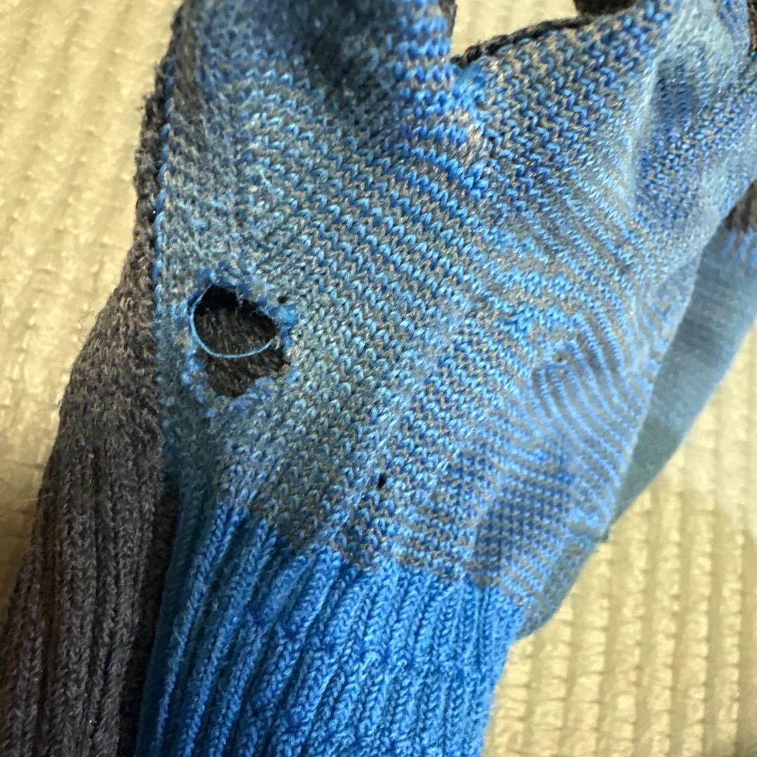 ダメージ有りの5本指ソックス Ｌ