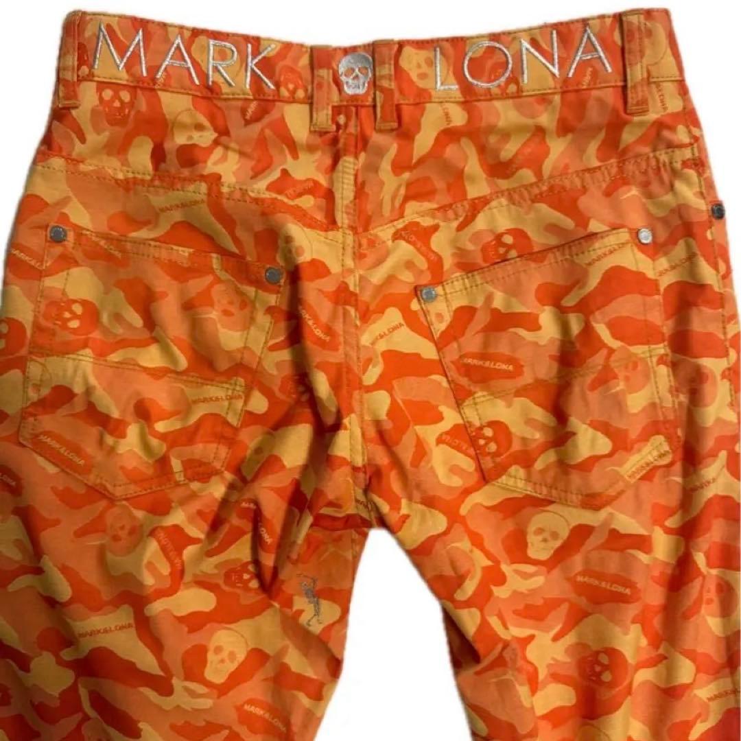MARK&LONA マークアンドロナ メンズ ゴルフパンツ カモフラ スカル S