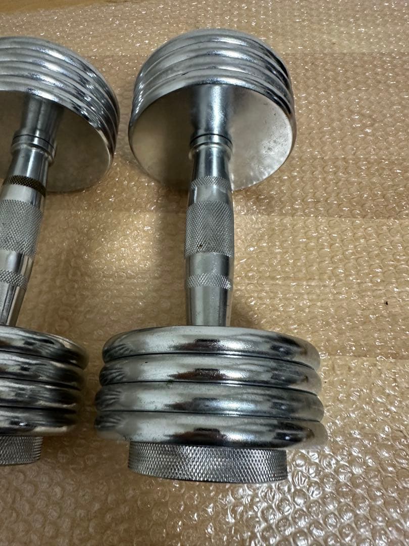 IGNIO クローム　可変ダンベル　10キロ ×2 セット　Chrome